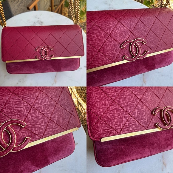 Chanel Lady Coco Caviar & Suede Leather WOC Crossbody - Picture 4 of 16